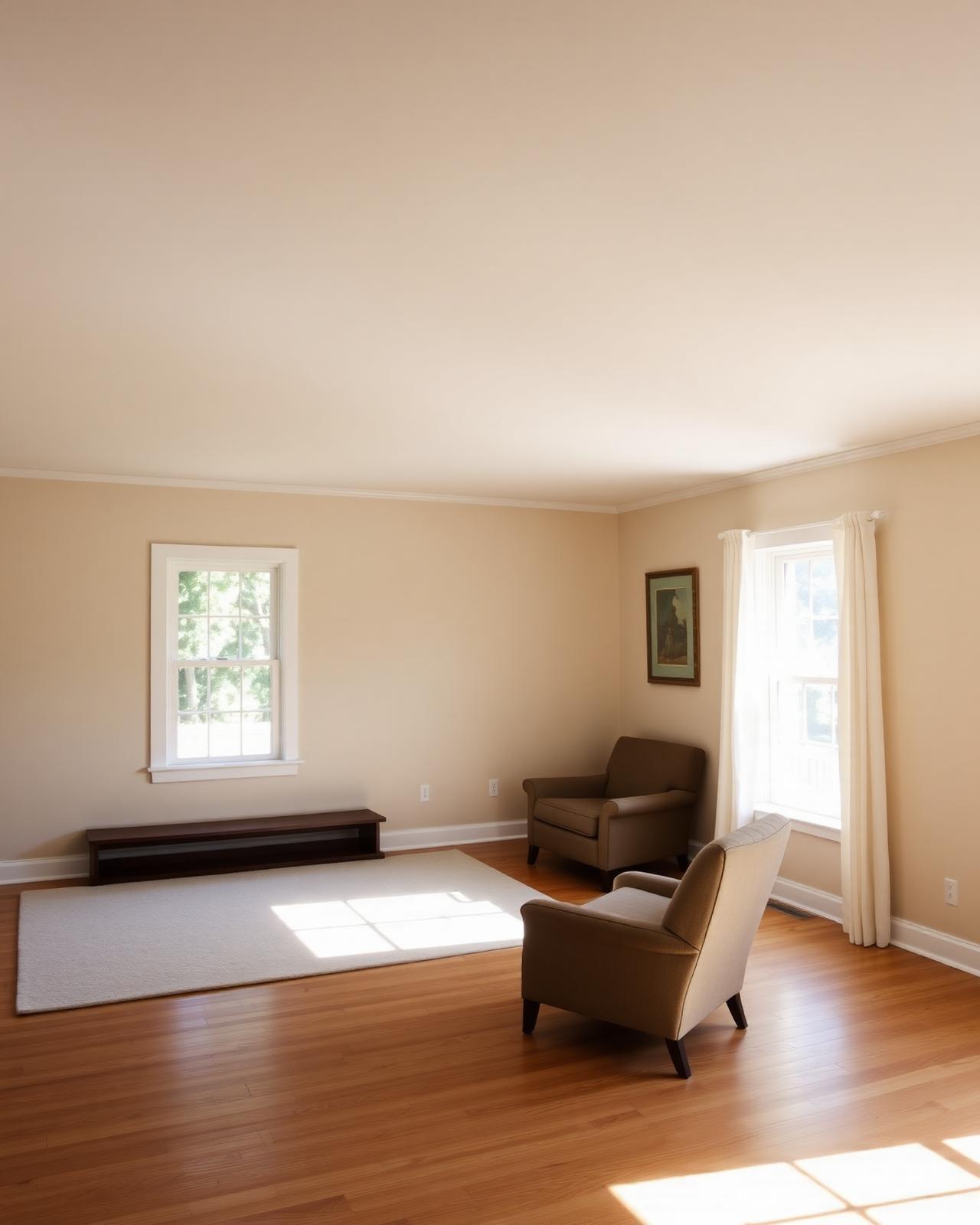 A sunlit living room in a North Carolina home, where in-home occupational therapy takes place.